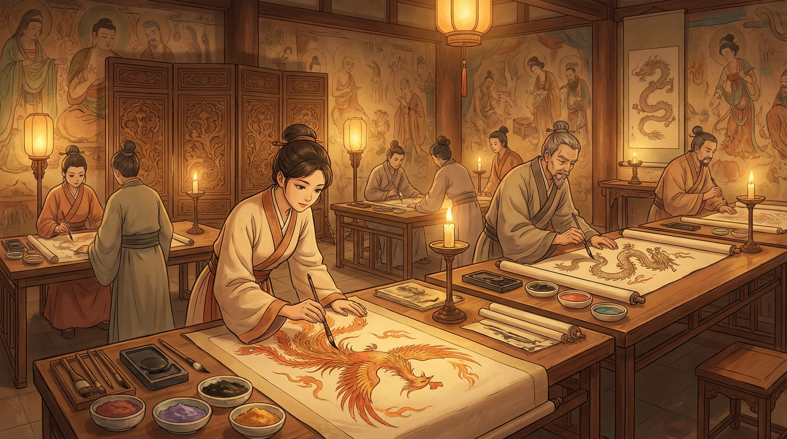 画师入驻 - 大奶女友 国风动漫画师